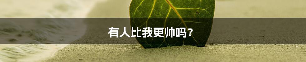 有人比我更帅吗?