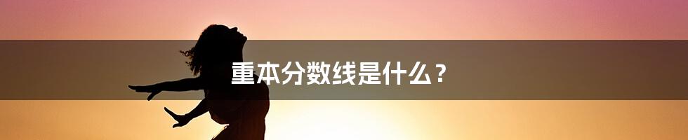 重本分数线是什么?