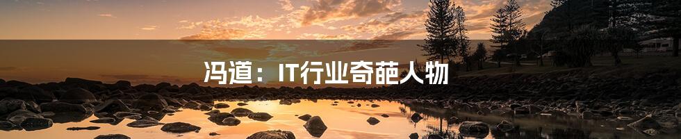 冯道:IT行业奇葩人物