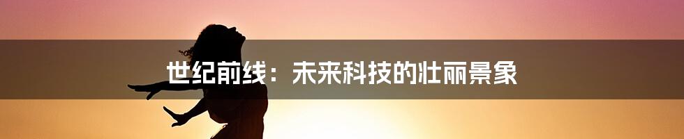 世纪前线:未来科技的壮丽景象