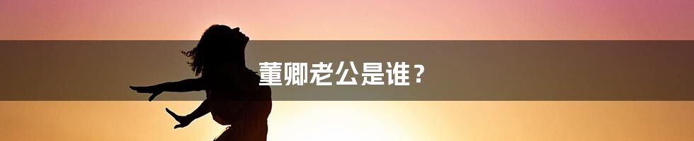 董卿老公是谁?