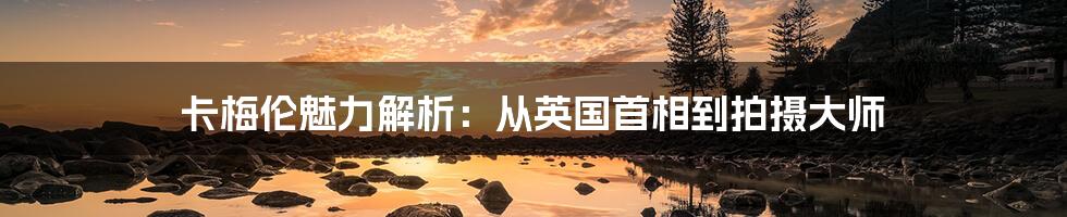 卡梅伦魅力解析:从英国首相到拍摄大师