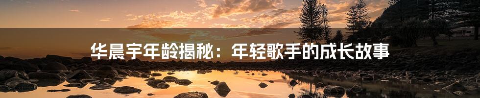 华晨宇年龄揭秘:年轻歌手的成长故事