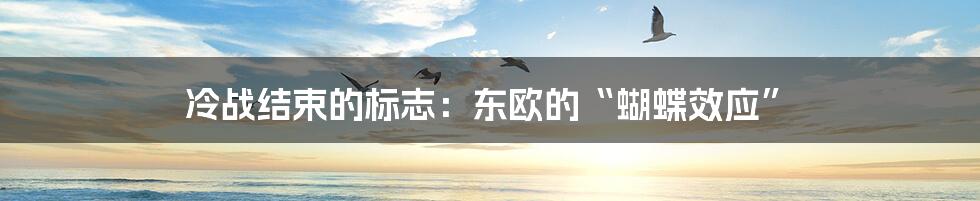 冷战结束的标志:东欧的“蝴蝶效应”