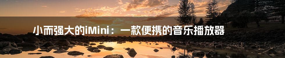 小而强大的iMini:一款便携的音乐播放器