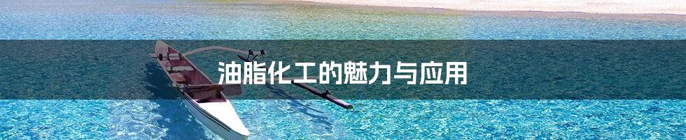 油脂化工的魅力与应用