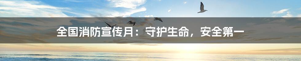 全国消防宣传月:守护生命,安全第一