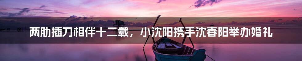 两肋插刀相伴十二载，小沈阳携手沈春阳举办婚礼