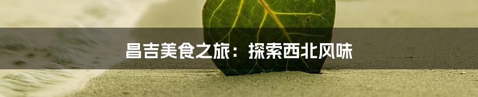 昌吉美食之旅:探索西北风味