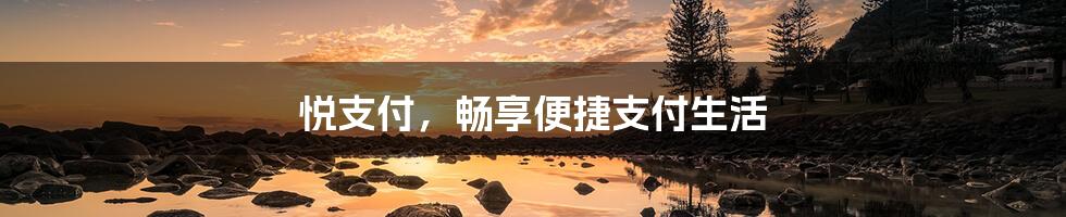 悦支付,畅享便捷支付生活