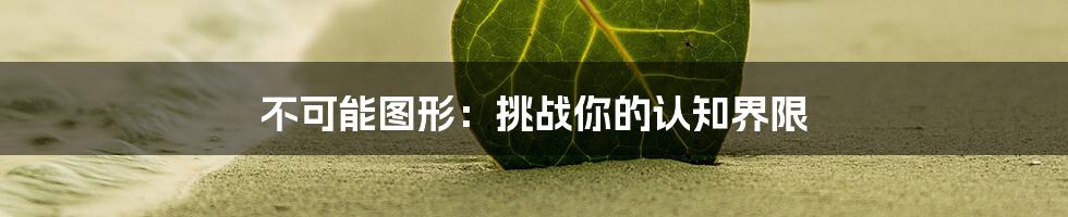 不可能图形:挑战你的认知界限