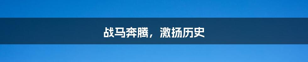 战马奔腾，激扬历史
