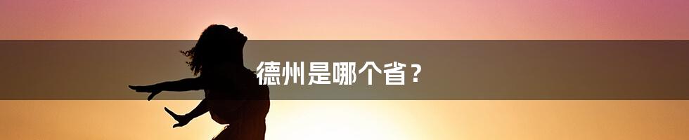 德州是哪个省?