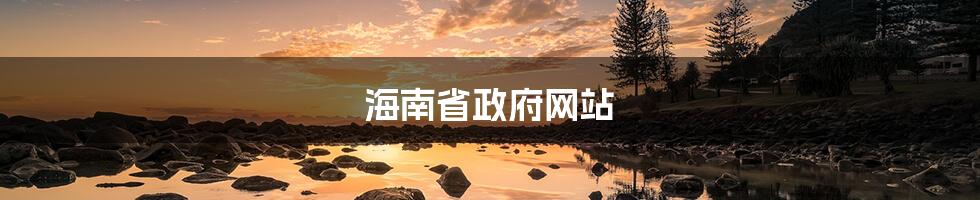 海南省政府网站