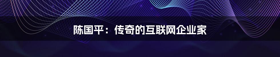 陈国平：传奇的互联网企业家