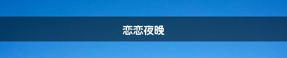 恋恋夜晚
