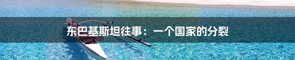 东巴基斯坦往事:一个国家的分裂