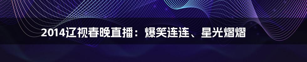 2014辽视春晚直播:爆笑连连、星光熠熠