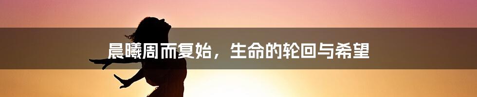 晨曦周而复始,生命的轮回与希望