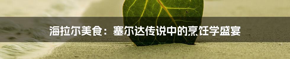 海拉尔美食:塞尔达传说中的烹饪学盛宴