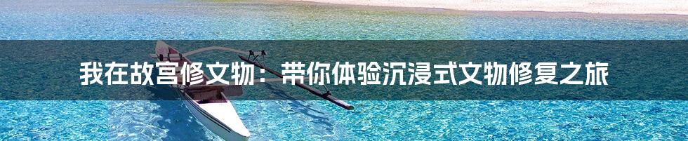 我在故宫修文物:带你体验沉浸式文物修复之旅