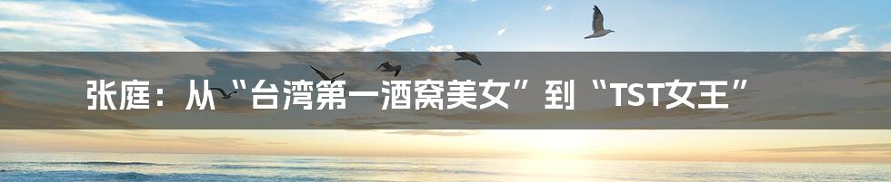 张庭:从“台湾第一酒窝美女”到“TST女王”