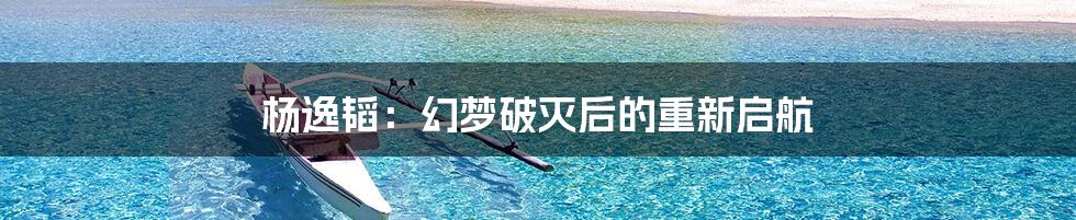 杨逸韬:幻梦破灭后的重新启航