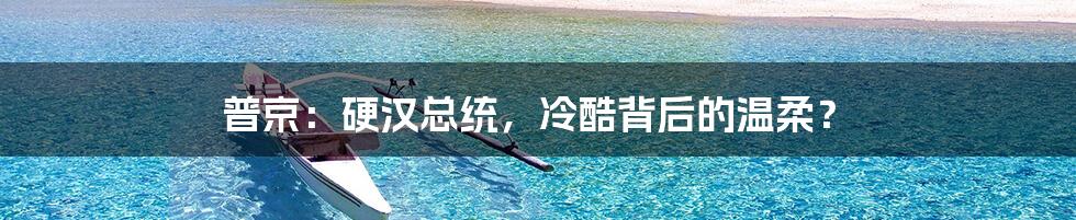 普京:硬汉总统,冷酷背后的温柔?