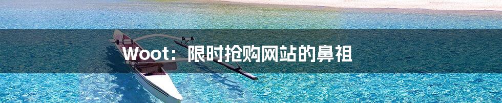 Woot:限时抢购网站的鼻祖