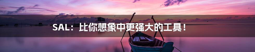SAL:比你想象中更强大的工具!