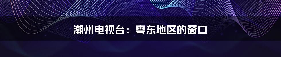 潮州电视台:粤东地区的窗口