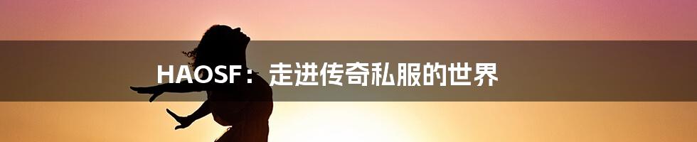 HAOSF：走进传奇私服的世界