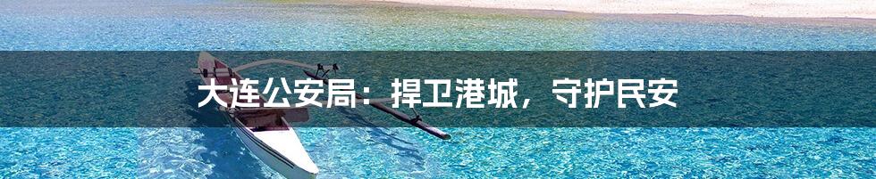 大连公安局：捍卫港城，守护民安