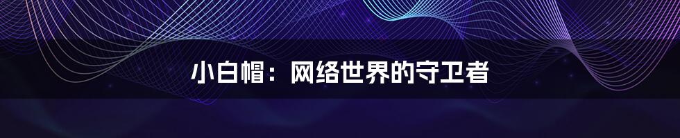 小白帽:网络世界的守卫者