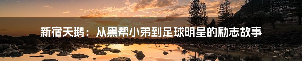 新宿天鹅:从黑帮小弟到足球明星的励志故事