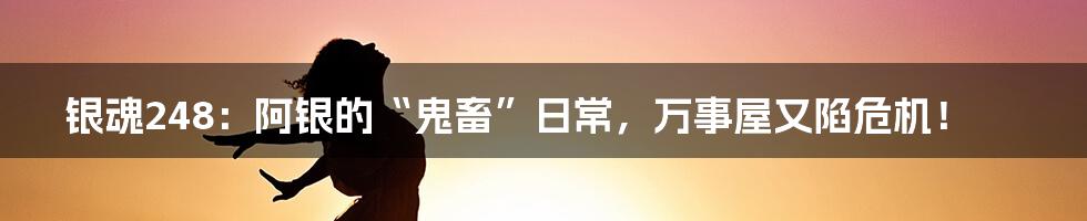 银魂248:阿银的“鬼畜”日常,万事屋又陷危机!