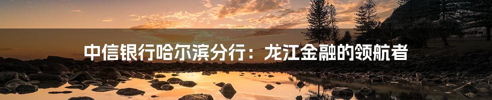 中信银行哈尔滨分行:龙江金融的领航者