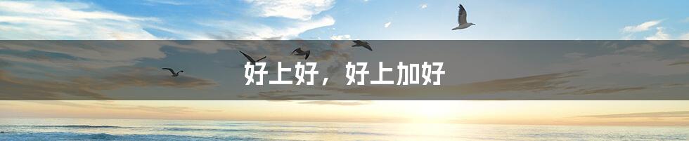 好上好,好上加好