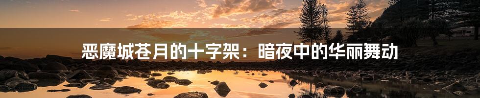 恶魔城苍月的十字架:暗夜中的华丽舞动