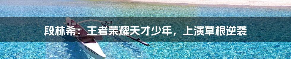 段林希:王者荣耀天才少年,上演草根逆袭
