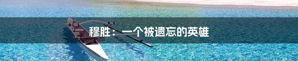 穆胜:一个被遗忘的英雄