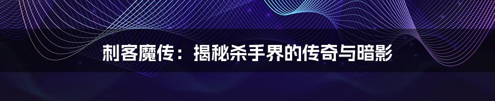 刺客魔传:揭秘杀手界的传奇与暗影
