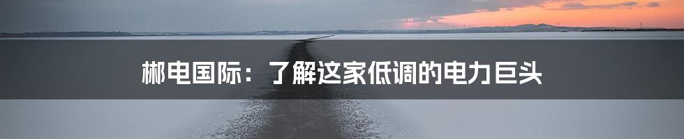 郴电国际:了解这家低调的电力巨头