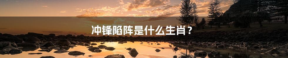 冲锋陷阵是什么生肖?