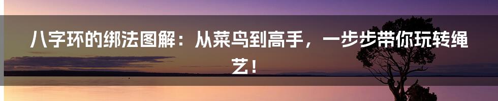 八字环的绑法图解:从菜鸟到高手,一步步带你玩转绳艺!