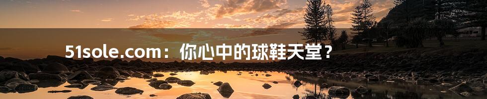 51sole.com:你心中的球鞋天堂?