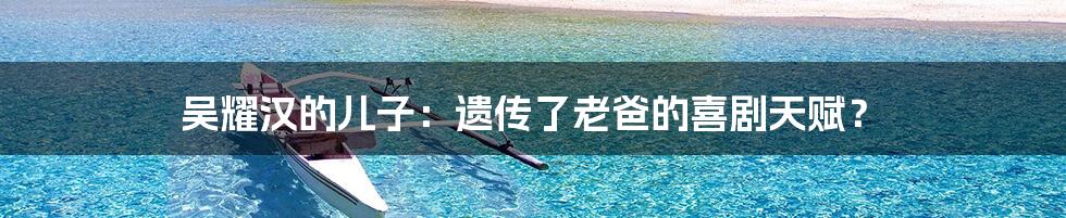 吴耀汉的儿子:遗传了老爸的喜剧天赋?