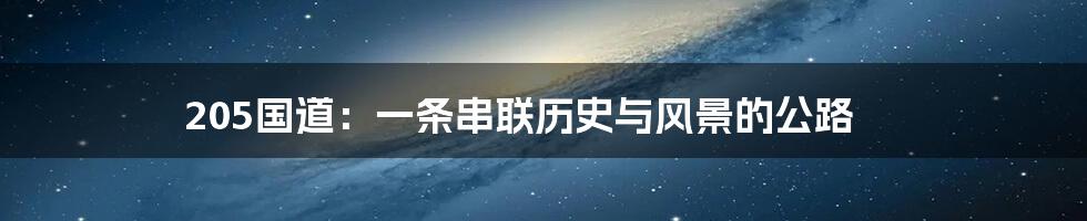 205国道:一条串联历史与风景的公路