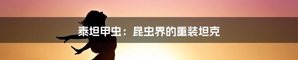 泰坦甲虫:昆虫界的重装坦克