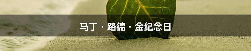 马丁·路德·金纪念日
